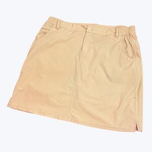 Willit Skort Women's XL Tan Active Athletic Golf Hiking Athleisure Skirt Stretch